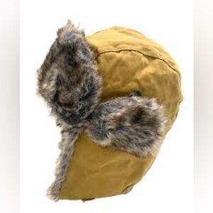 Swiss Tech Tan Hat with Fur Trim